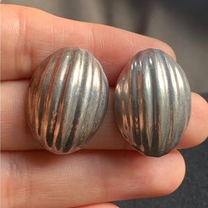 Large 925 silver earrings. Mexico